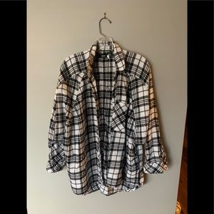 Black and White Plaid Flannel